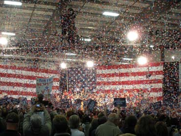 confetti cannons Political Rallies